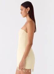 Arista Strapless Mini Dress - Yellow