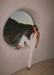 Ashika Studded Pants - White