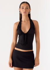 Ask You Twice Top - Black