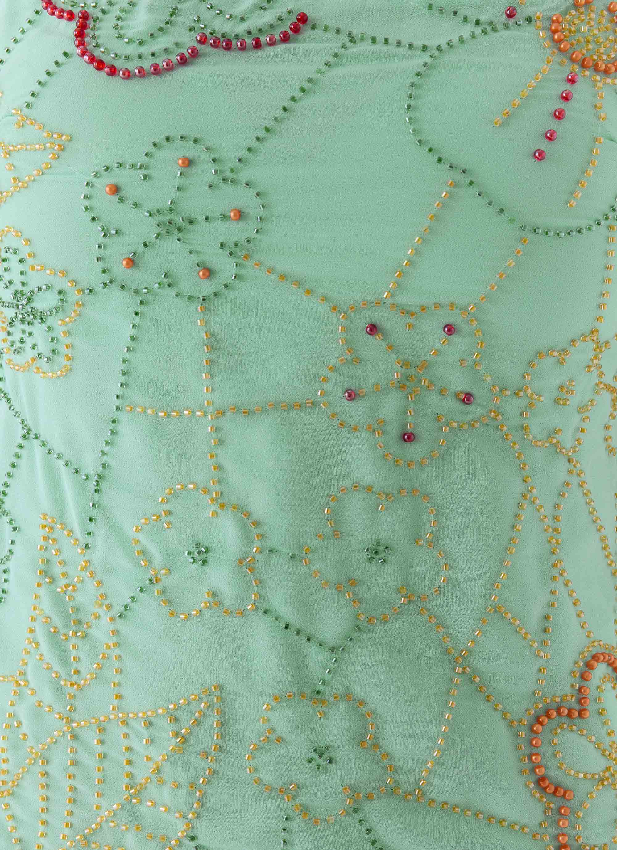 Be Alright Beaded Top - Turquoise