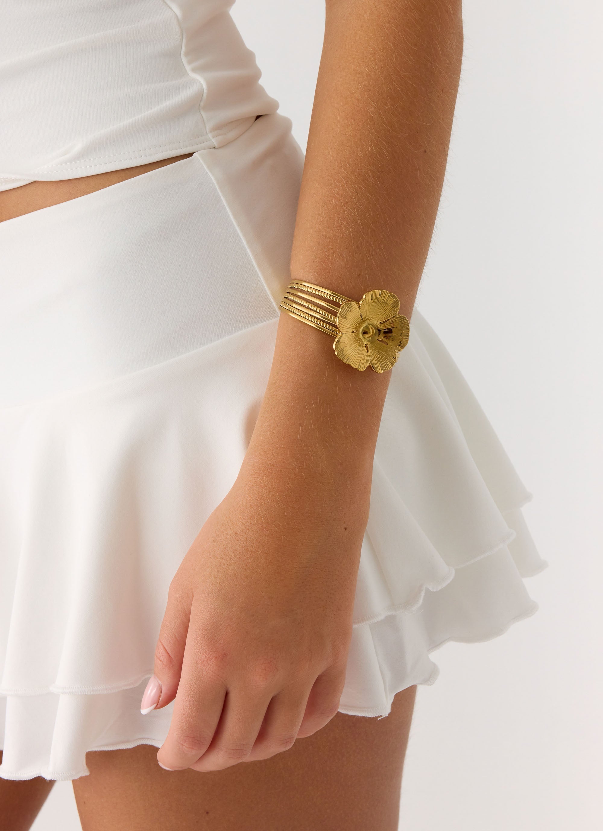 Bloomette Arm Cuff - Gold