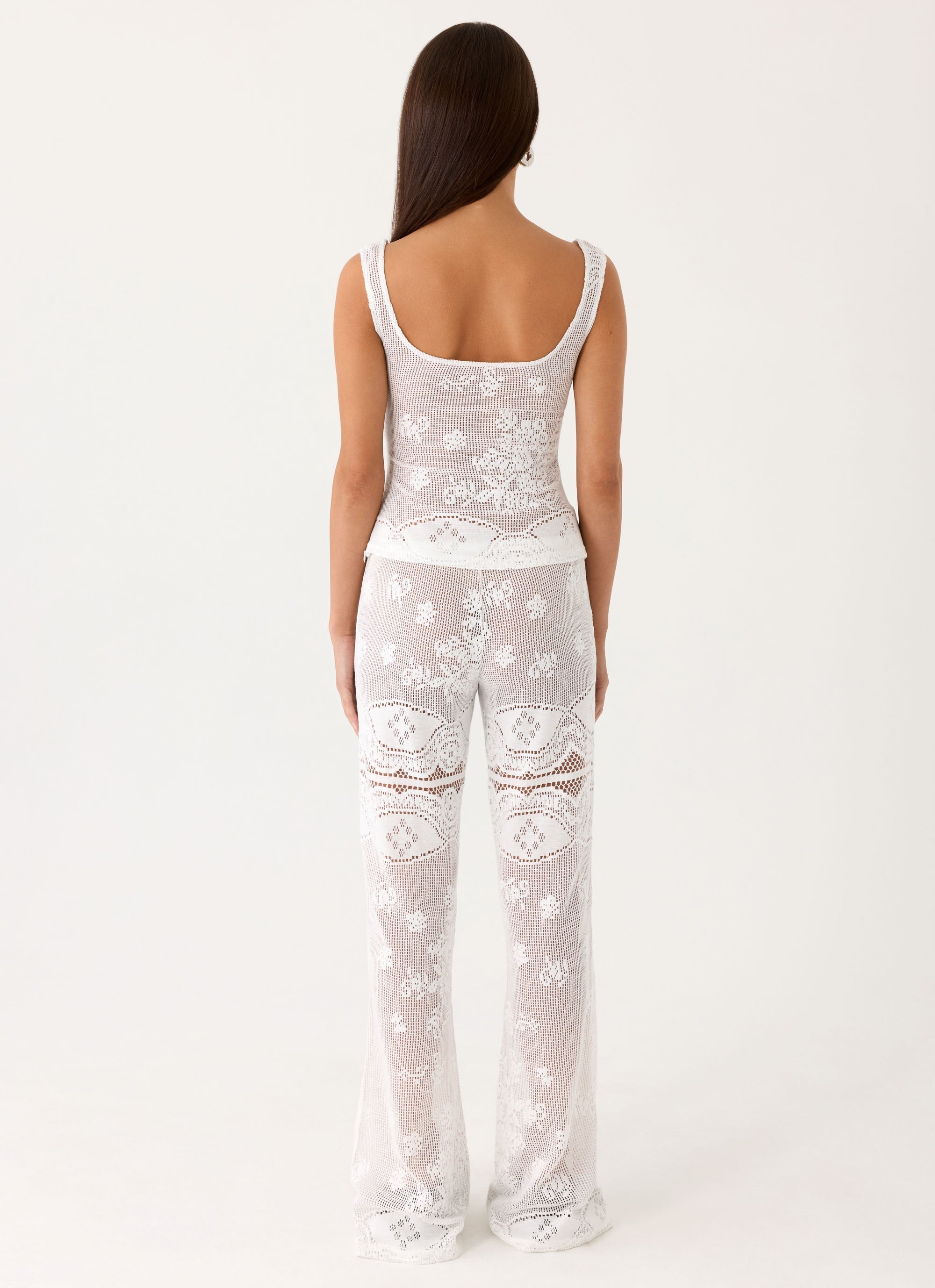 Bosten Low Rise Pants - White