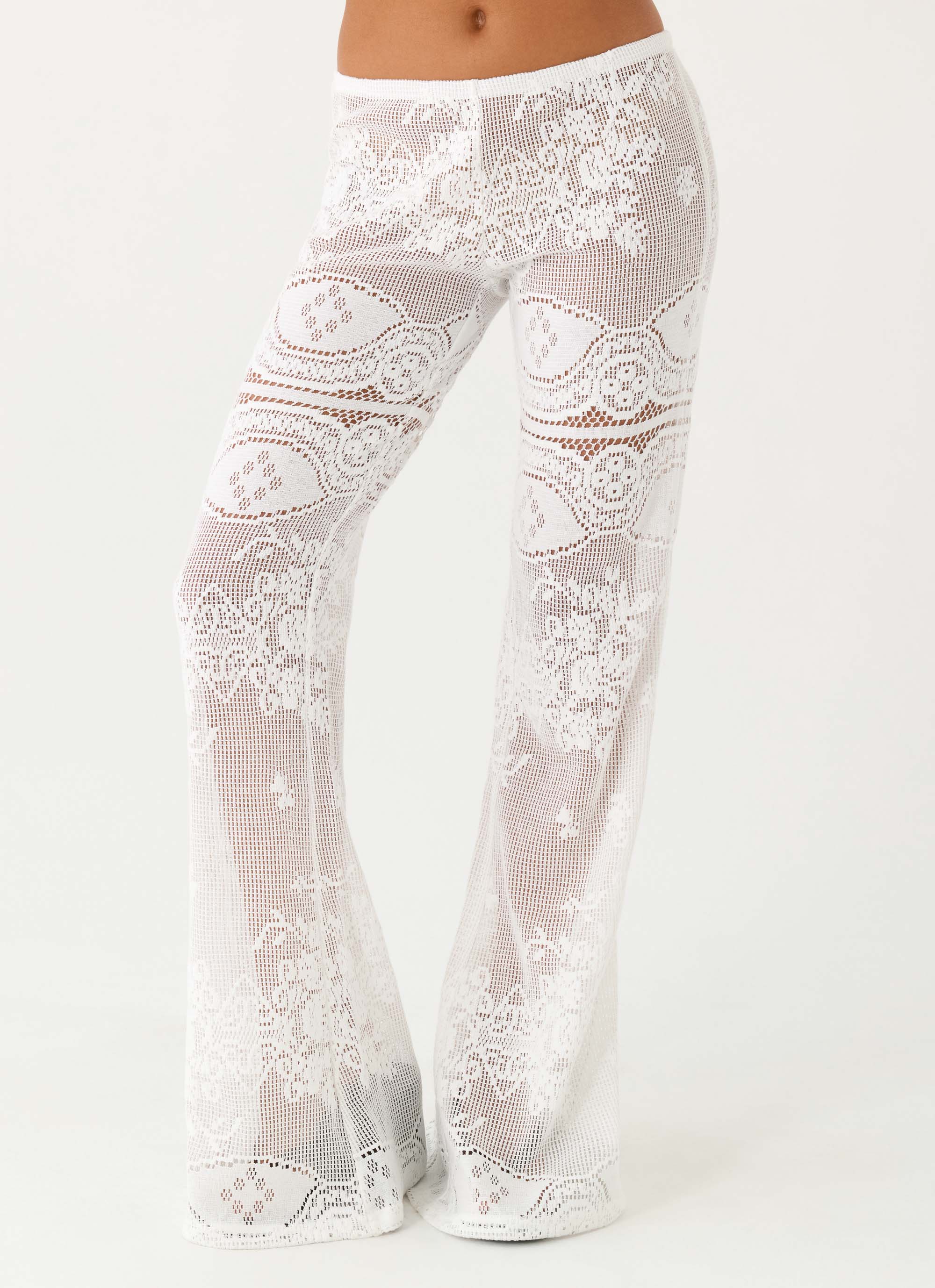 Bosten Low Rise Pants - White