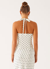 Breanne Top - White Polka Dot