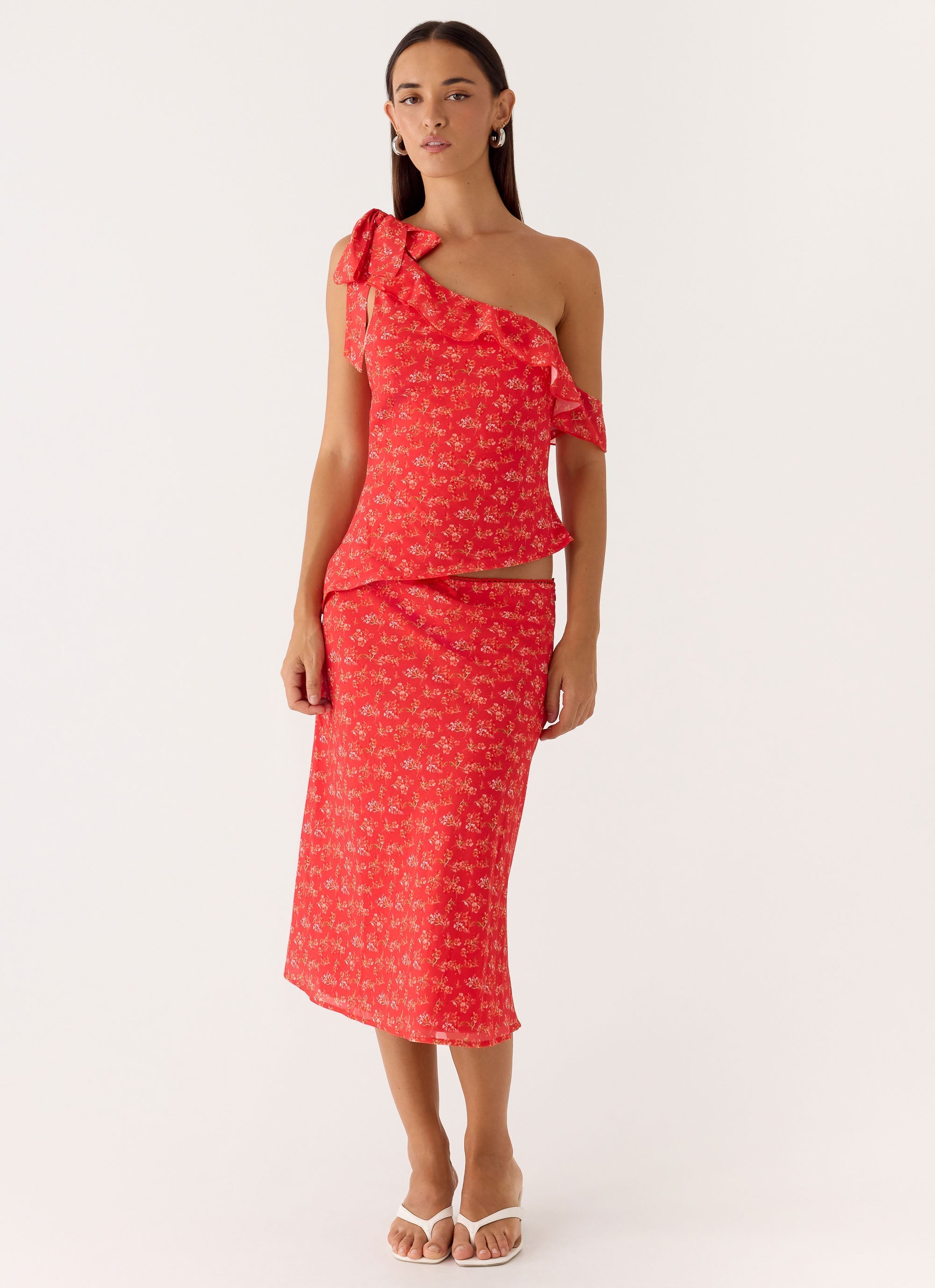 Calia Top - Magenta Red Rose