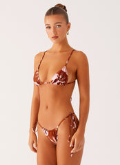 Calista Bikini Top - Cinnamon Palm