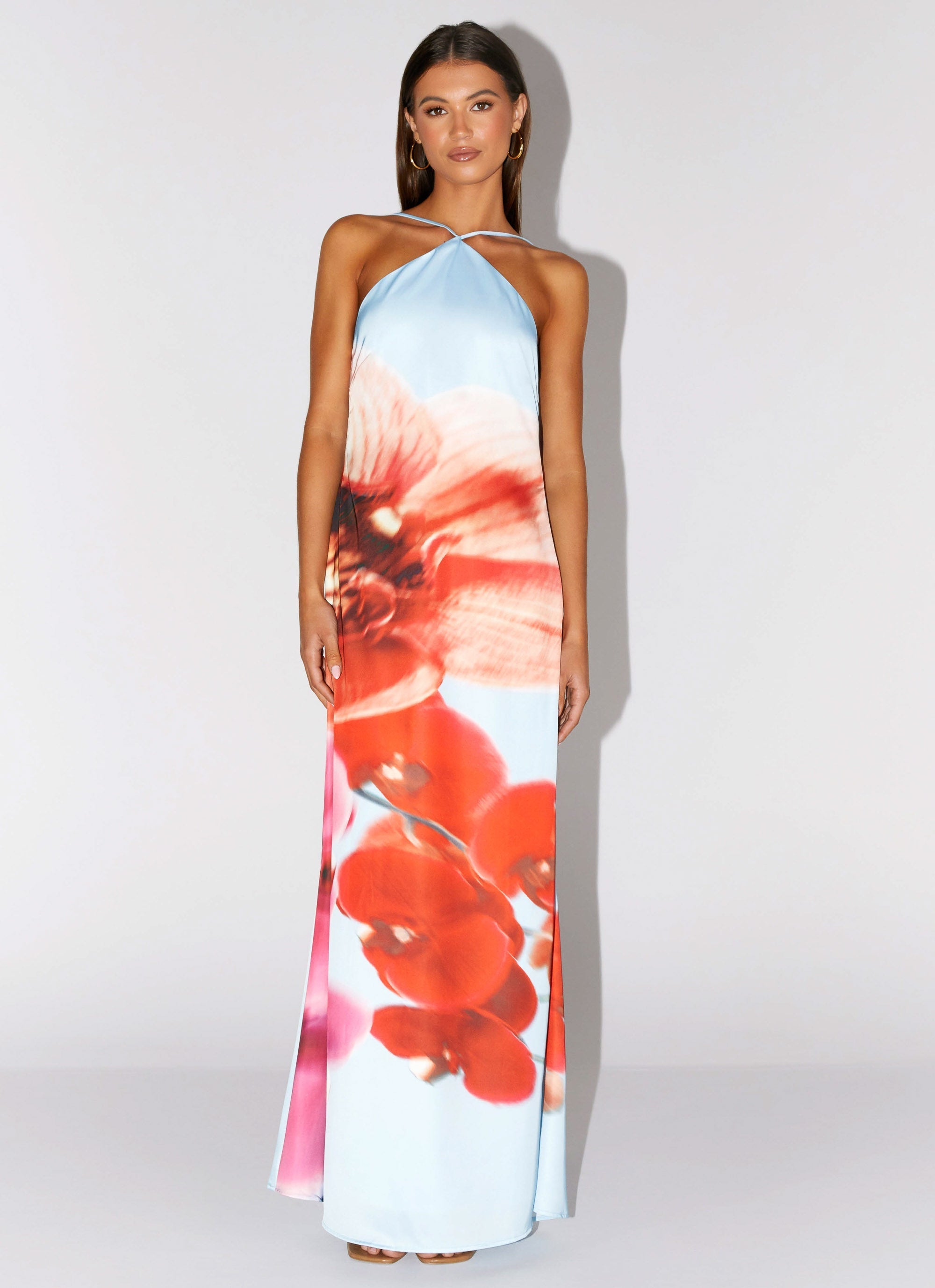 Chloe Maxi Dress - Turquoise Bloom