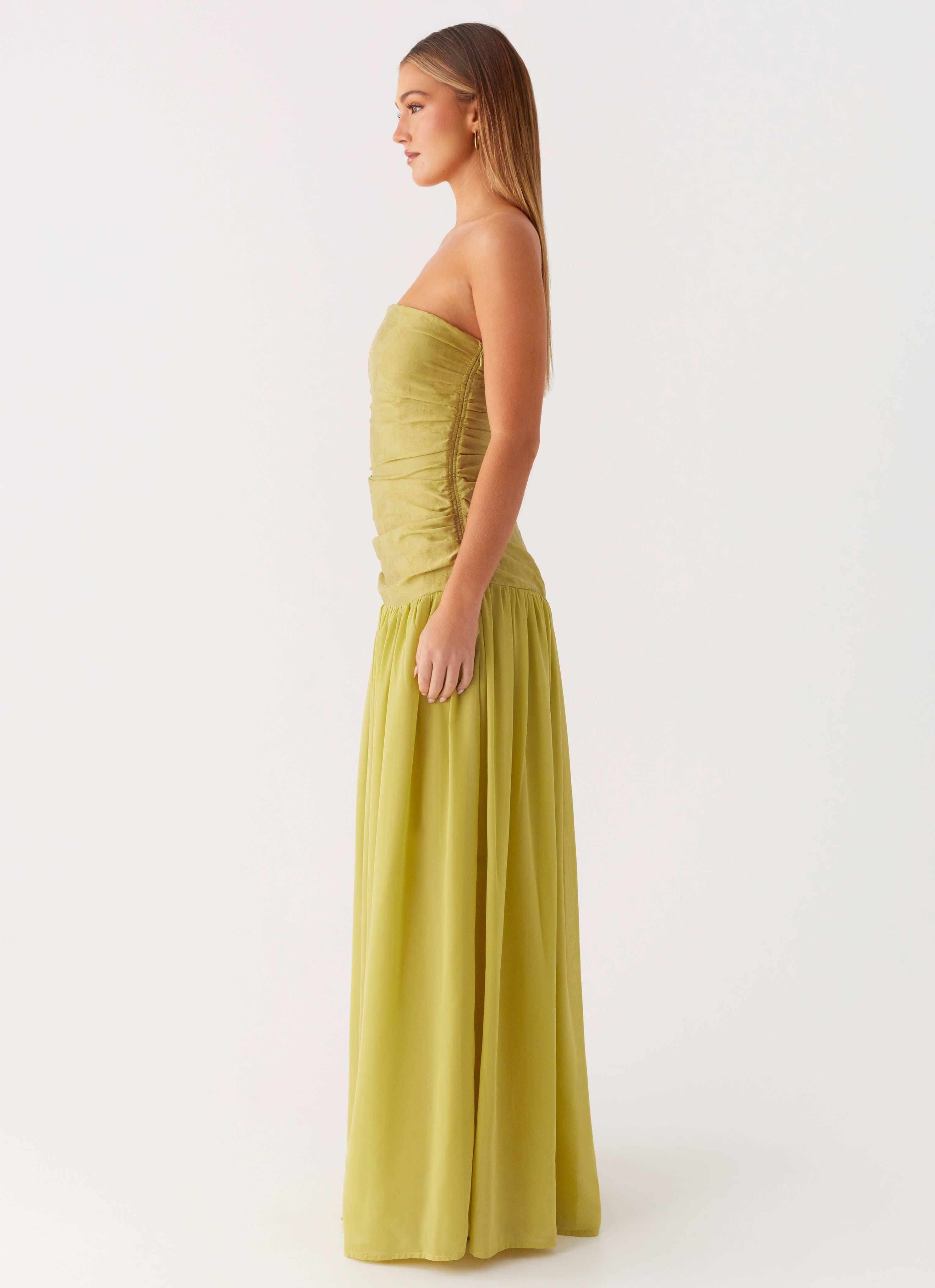 Dreamer Maxi Dress - Lime Zest