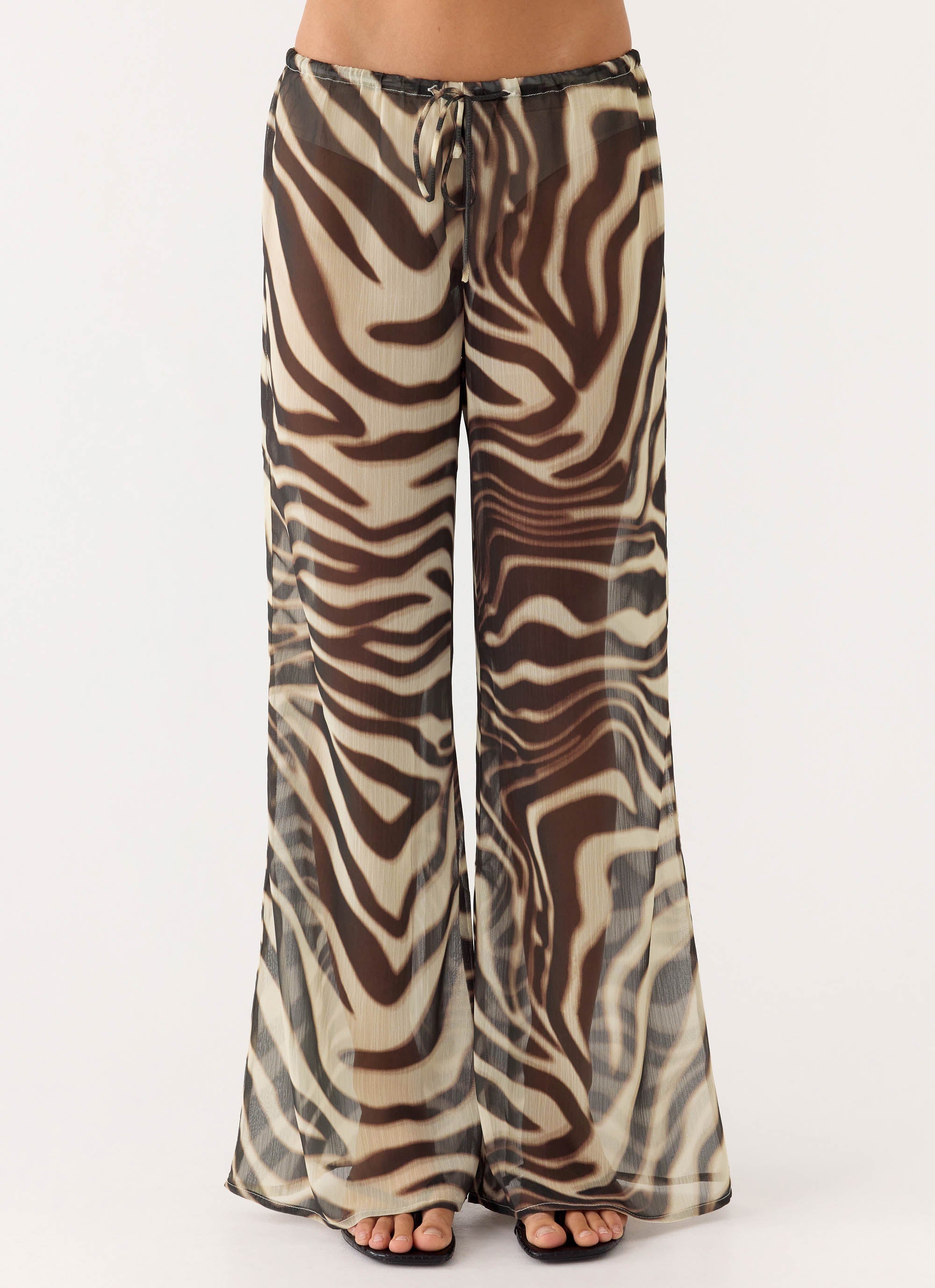 Jadia Flared Pants - Zebra