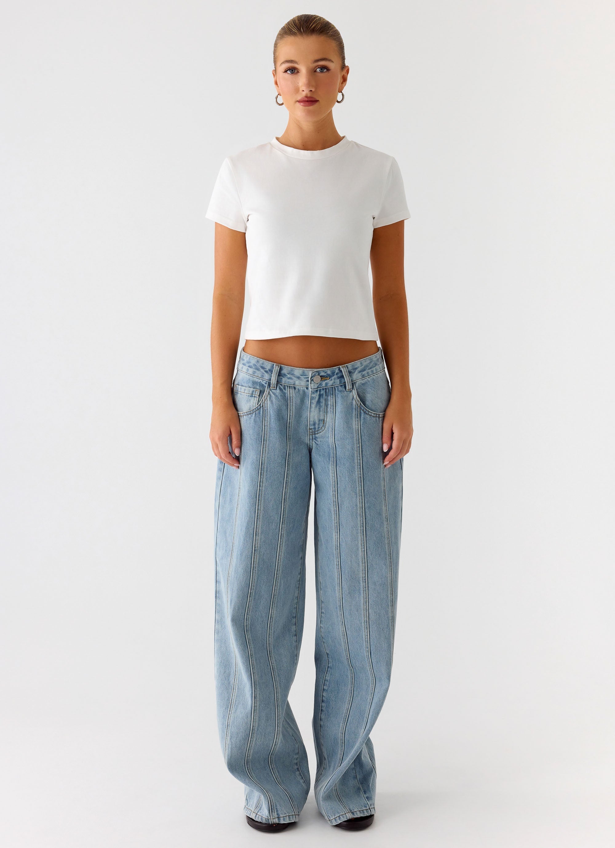 Lamont Baby Tee - White