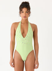 Mattia One Piece Swimsuit - Lime