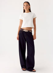 Mercury Kiss Belt - Brown Cow