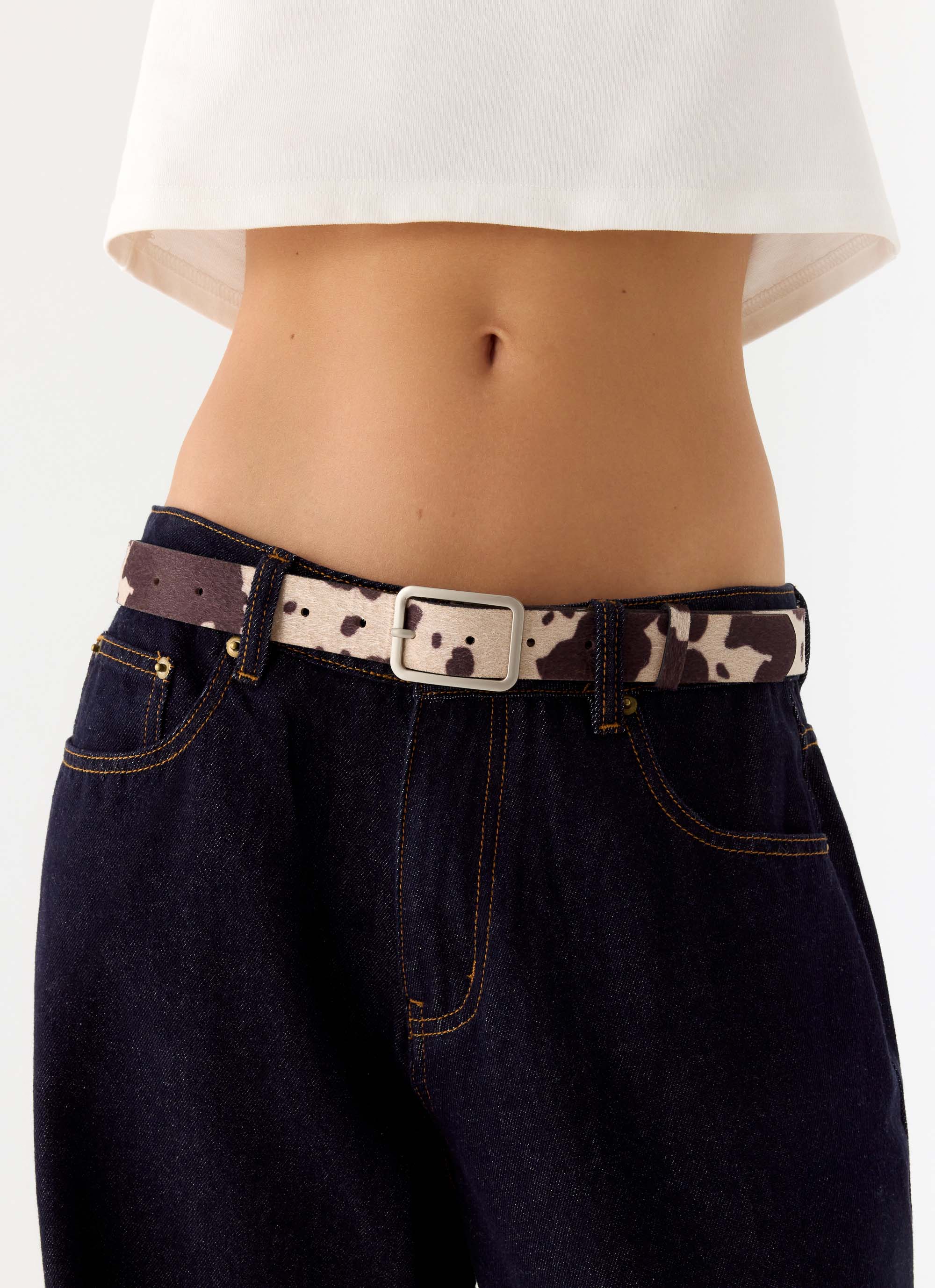 Mercury Kiss Belt - Brown Cow