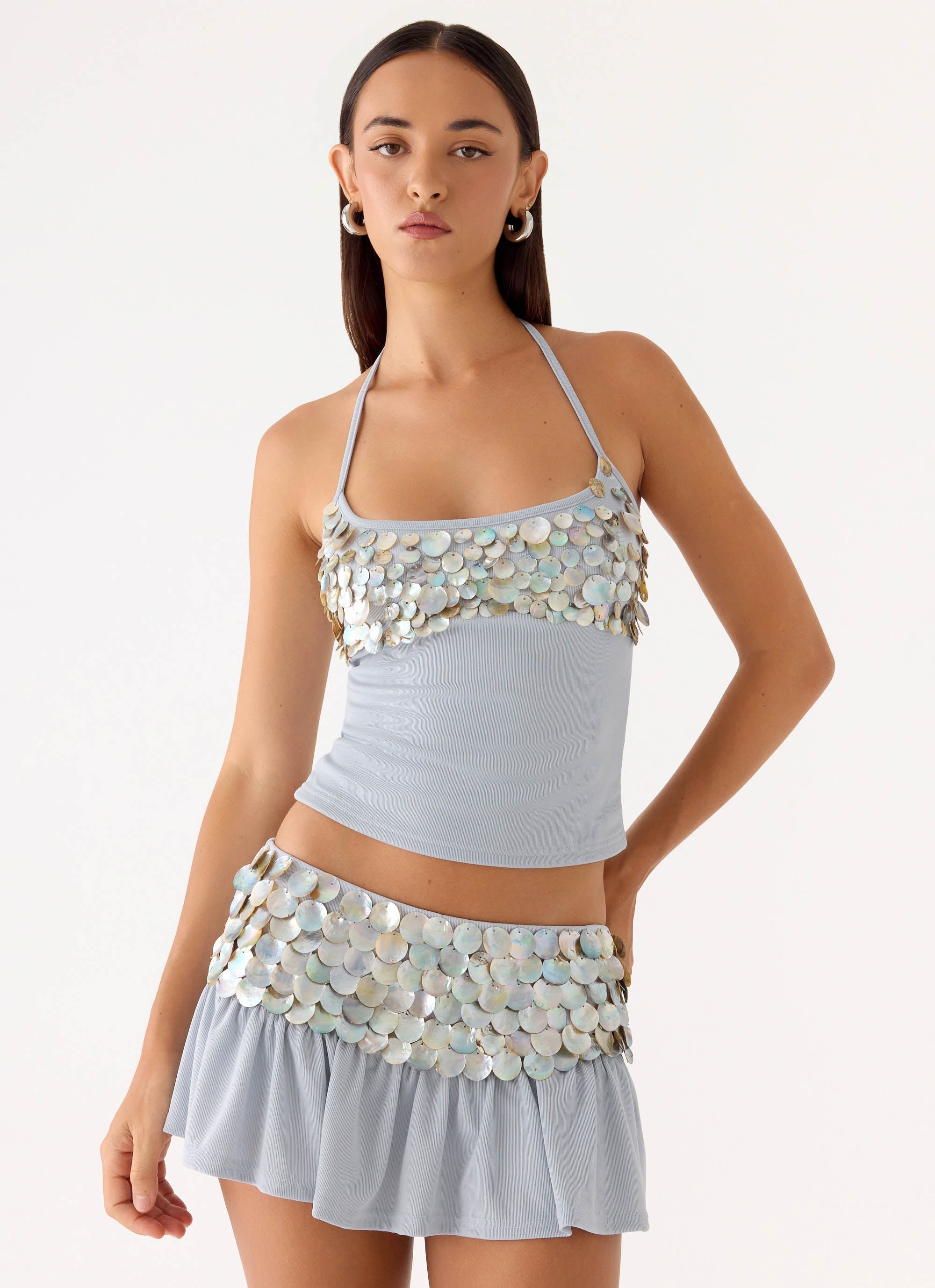 Merinda Skort - Misty Blue