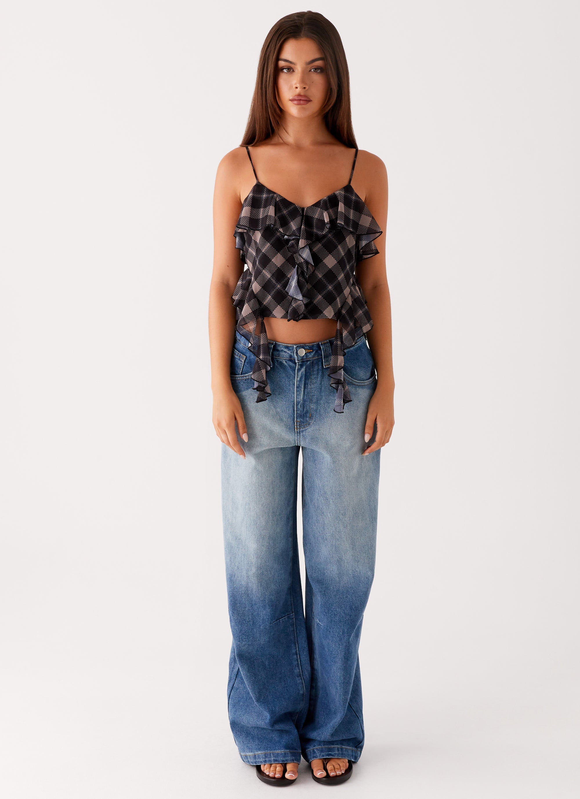 Midwest Low Rise Denim Jeans - Powder Wash Blue