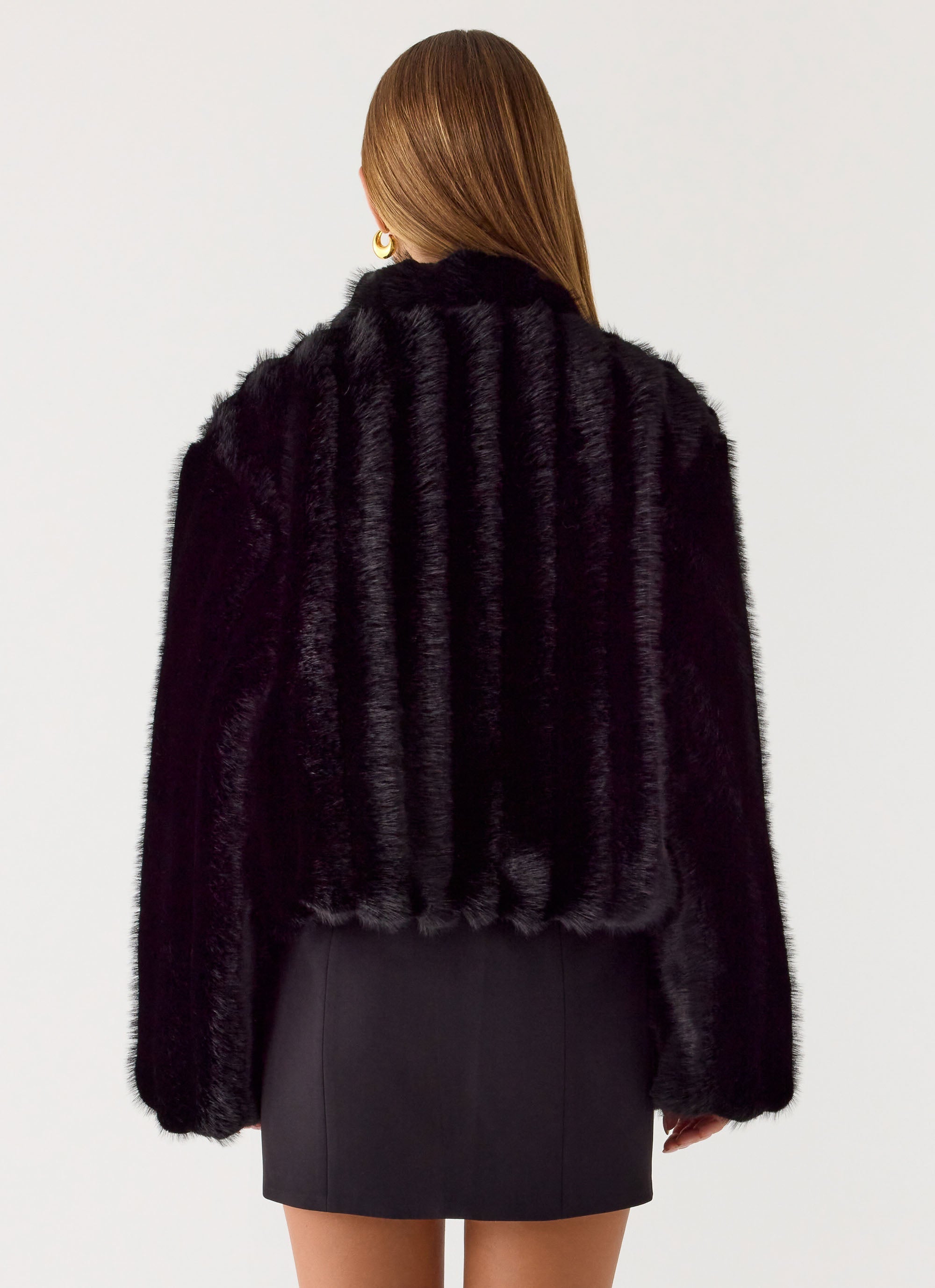 Naylor Faux Fur Jacket - Black