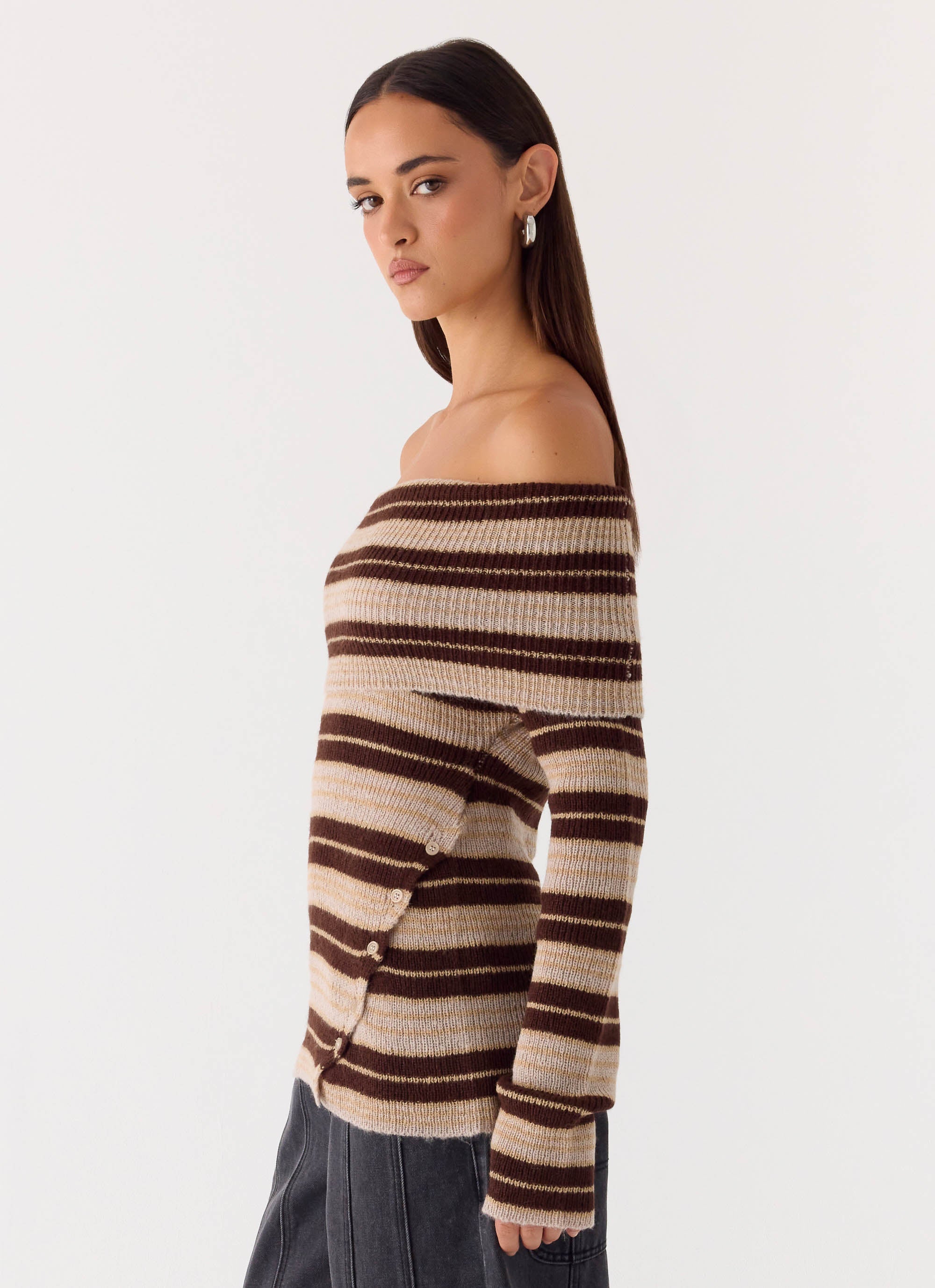 Nichola Knit Jumper - Ombre Tan