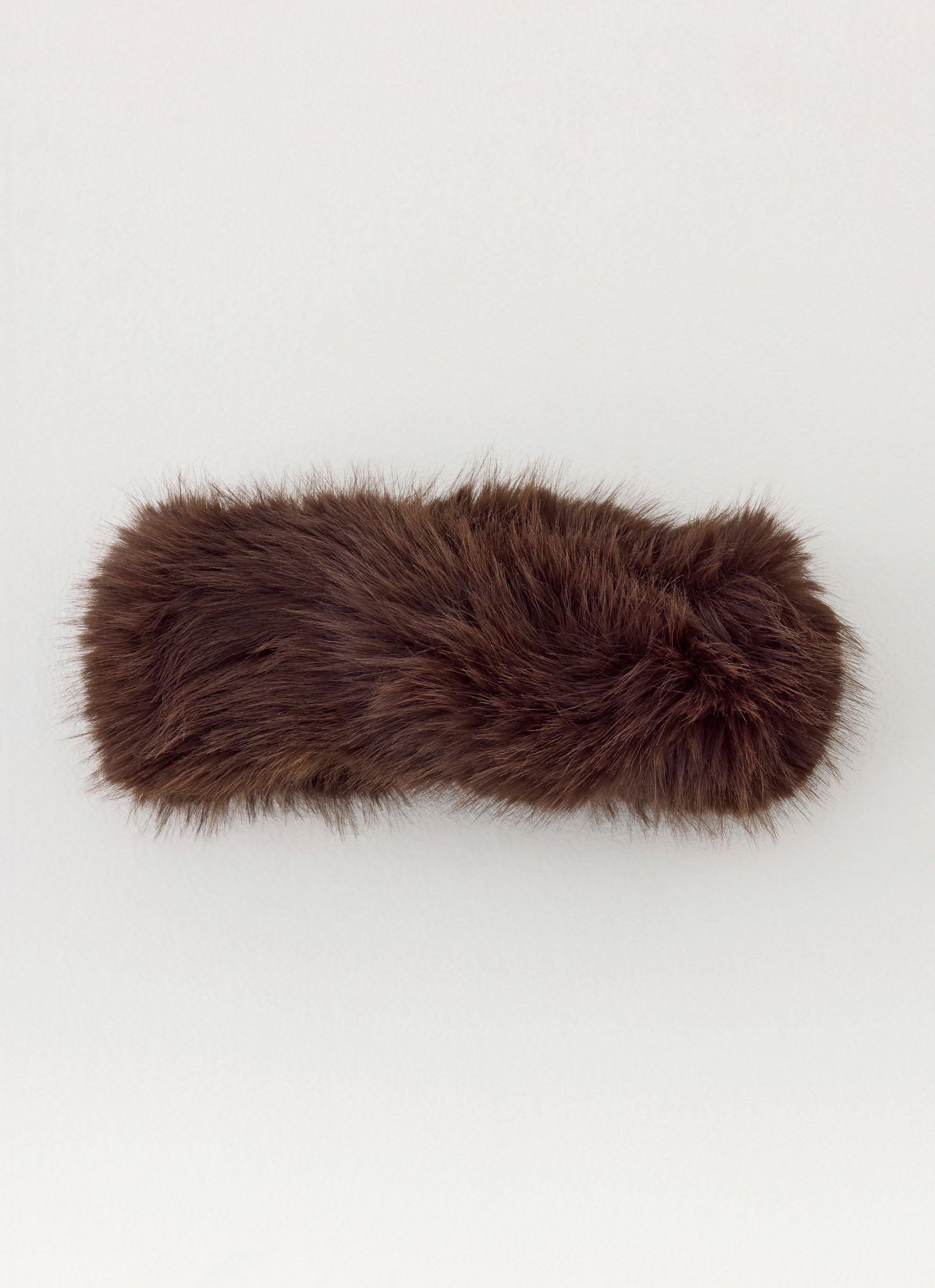 North Pole Faux Fur Headband - Chocolate