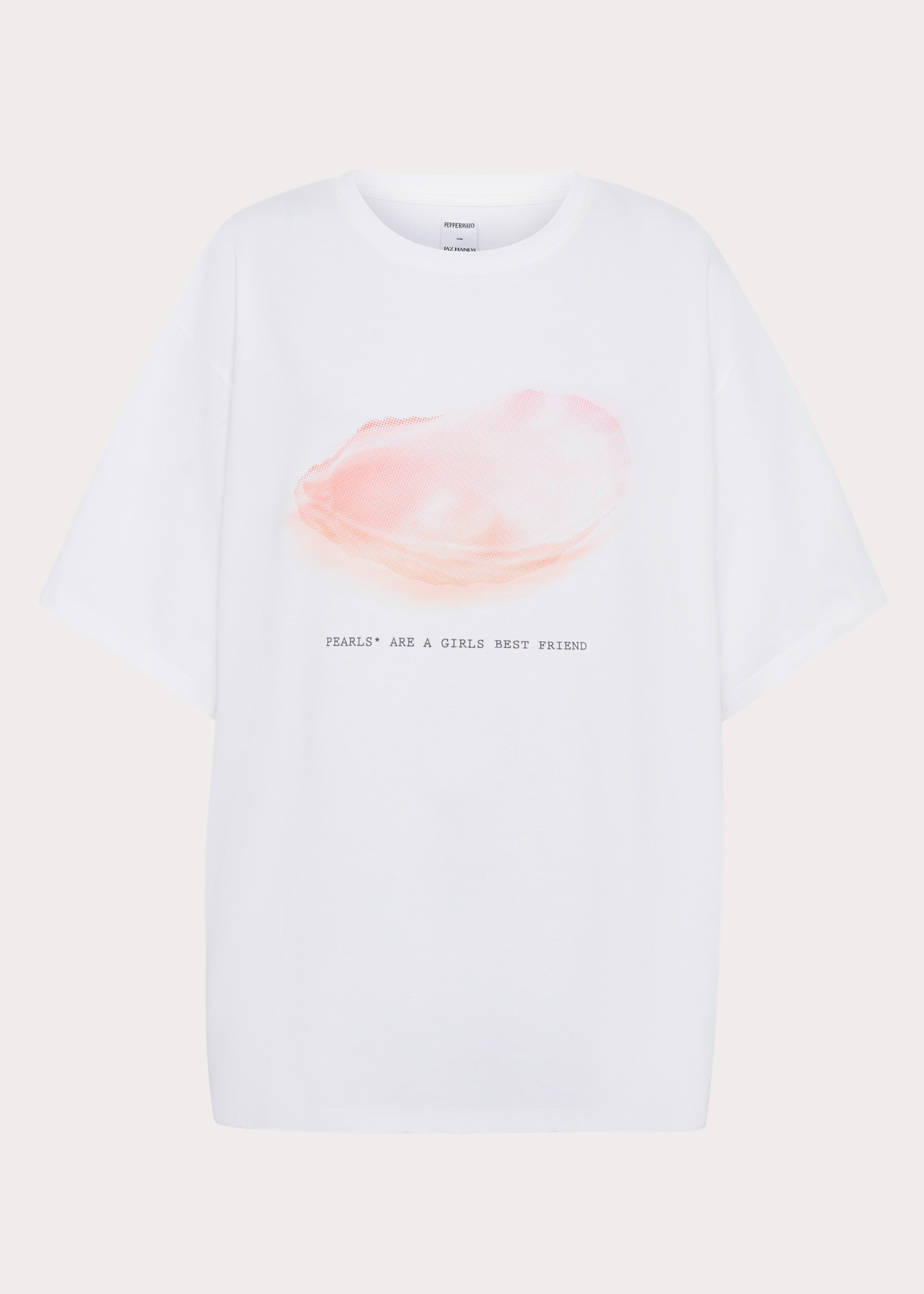 Pearl Oversized Tee - White