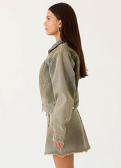 Roman Darts Jean Jacket - Vintage Tan Wash