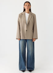Sibel Blazer - Warm Grey