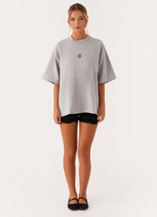 Signature Oversized Tee - Grey