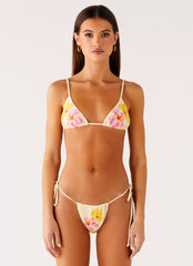Soffa Bikini Top - Yellow Flower