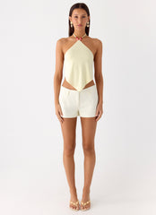 Viona Halter Top - Yellow